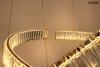 Kryształowa Złota Lampa Wisząca Glamour LIBERTY MSE1501100191 MOOSEE